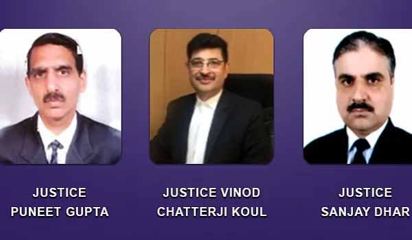 Three new Permanent judges appointed for J&K High Court
